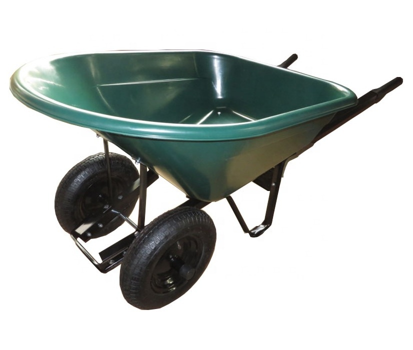 Top quality wholesale model 8FT wheelbarrow with 160KG load Large tray wheel barrow WB8802 America wheelbarrows Pneumatic wheels