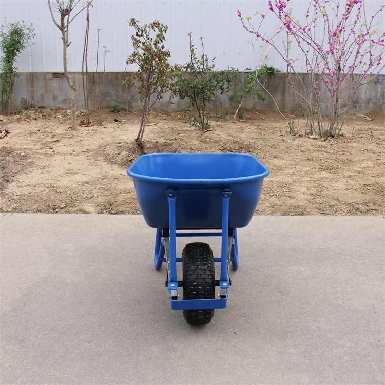 Heavy Duty Industrial Construction Building Tools Steel Metal Tray Wheelbarrows High Quality Flat Free Wheel Wheelbarrow