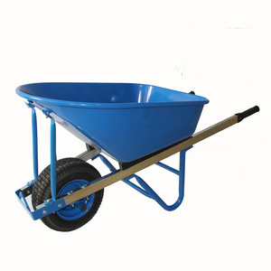 Heavy Duty Industrial Construction Building Tools Steel Metal Tray Wheelbarrows High Quality Flat Free Wheel Wheelbarrow