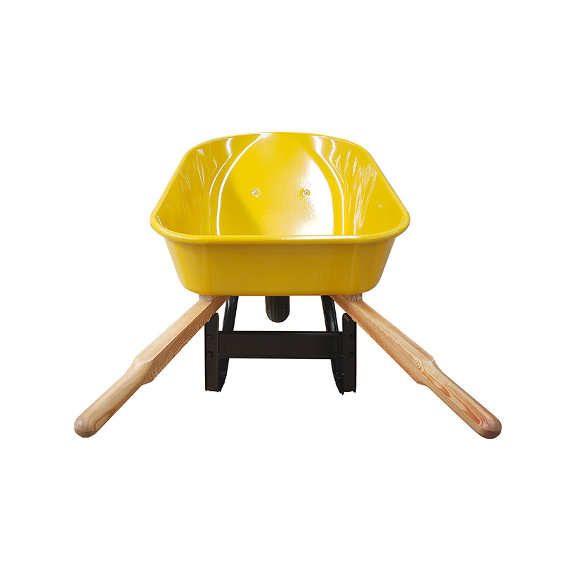 Industrial Construction Building Tools Trolly Wheel Barrow High Quality Steel Metal Tray Pin Wood Handles Wheelbarrows