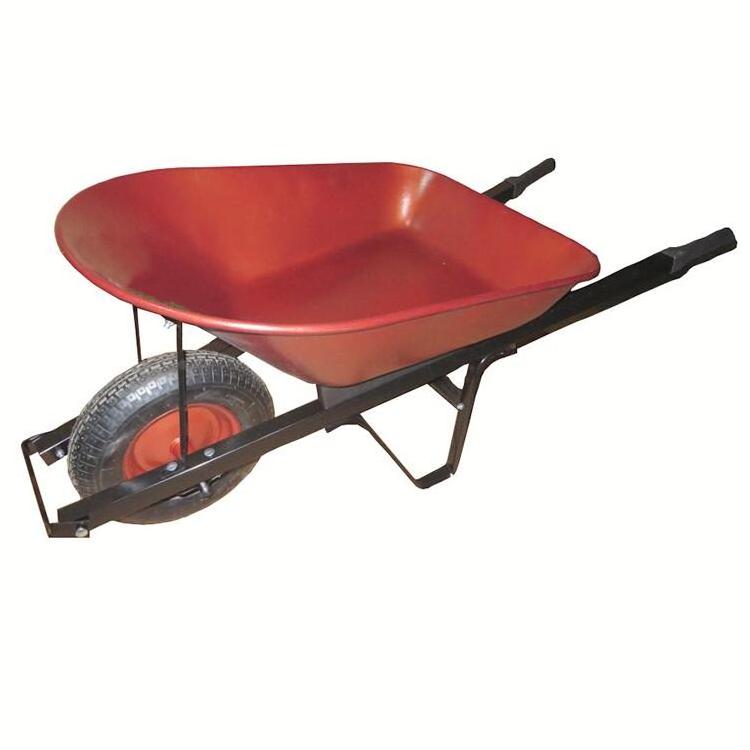 Hot Selling 150KG Load Heavy Duty Wheelbarrows Wooden Handle Garden Agricultural Tools And Uses Wheelbarrow WB5400G