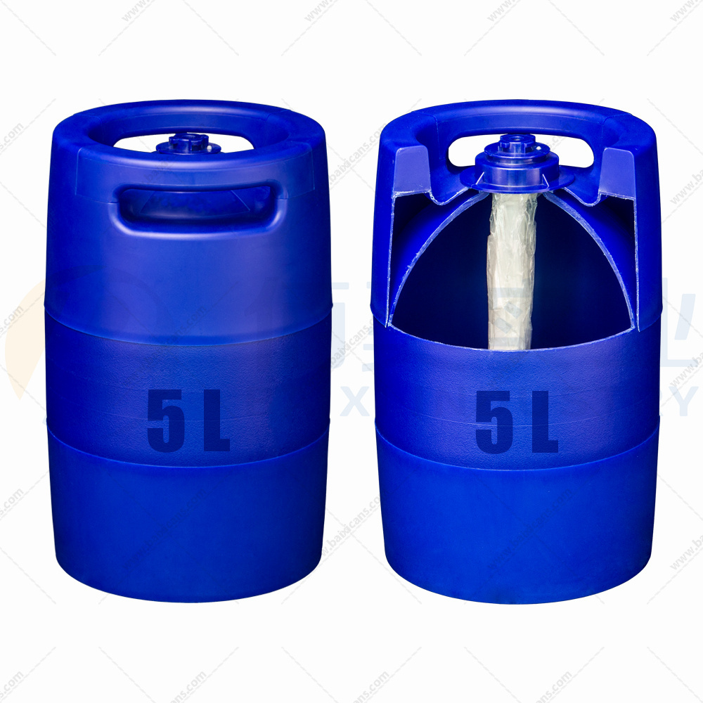 5 L one-way plastic beer kegs for party