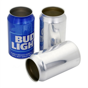 Custom 355ml 473ml 330ml Aluminum Cans with Dia202 B64 Sot easy open end lid For Beer Coffee Soda Beverage Packaging can