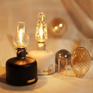 Fireworks gas lantern outdoor camping table decoration light indoor atmosphere lamp Glass Shade