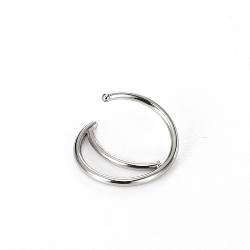 2021 Women Stainless steel Nose Hoop Nose Rings Body Piercing Jewelry