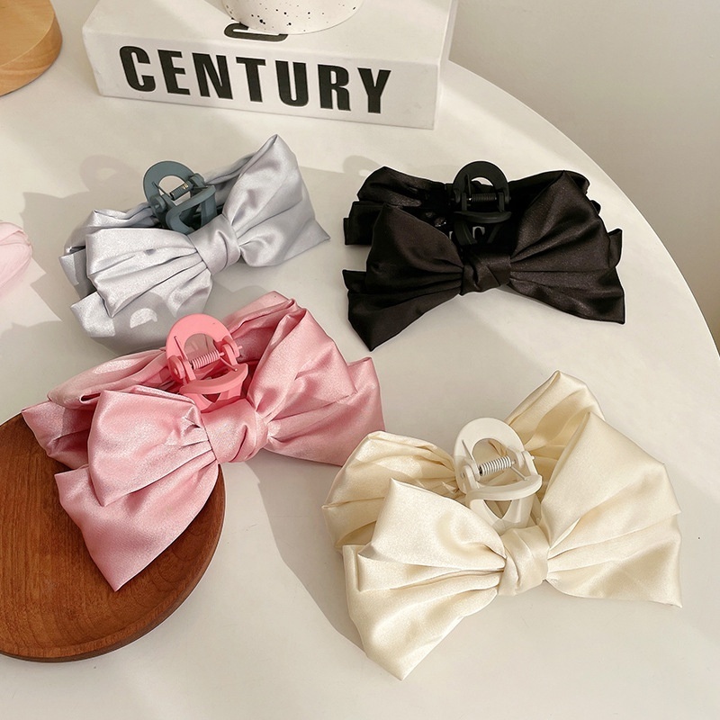 Butterfly Claw Hairpin for Women Girls Bowknot Hair Clips Elegant Large Bows Hairpin Ponytail Barrettes Fashion Hair Accessories