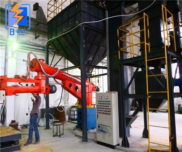 foundry resin sand mixer/resin coated sand casting/resin sand production line treatment process