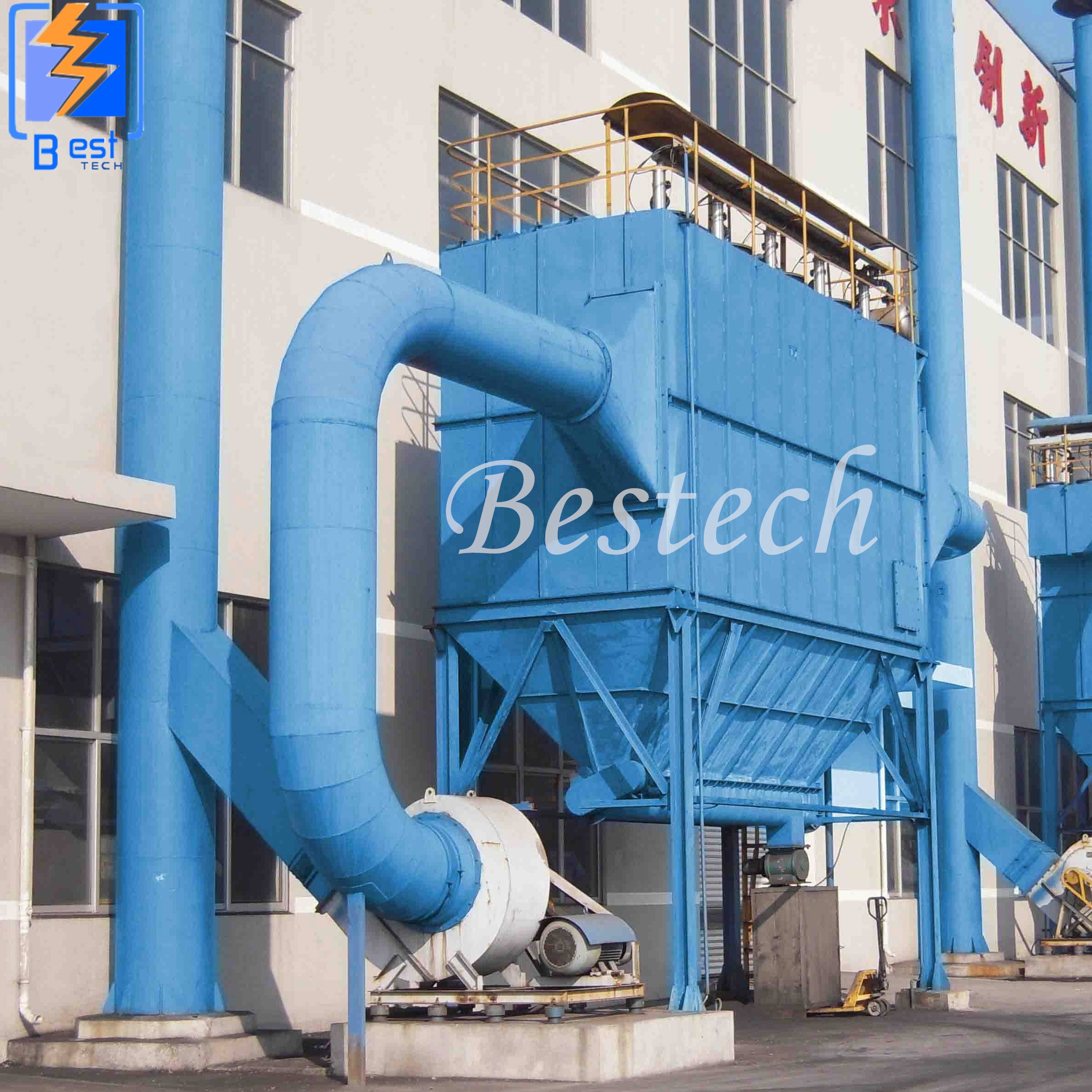 Auto Discharge Dust Extractor Air Pulse Jet Cleaning Cyclone Industrial Dust Collector Machine