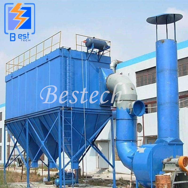 Auto Discharge Dust Extractor Air Pulse Jet Cleaning Cyclone Industrial Dust Collector Machine