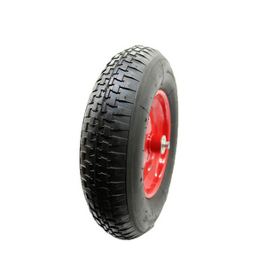 wheelbarrow wheel 4.80/4.00-8 2PR tyre pneumatic wheel with metal wheel rim for Russia wheelbarrow