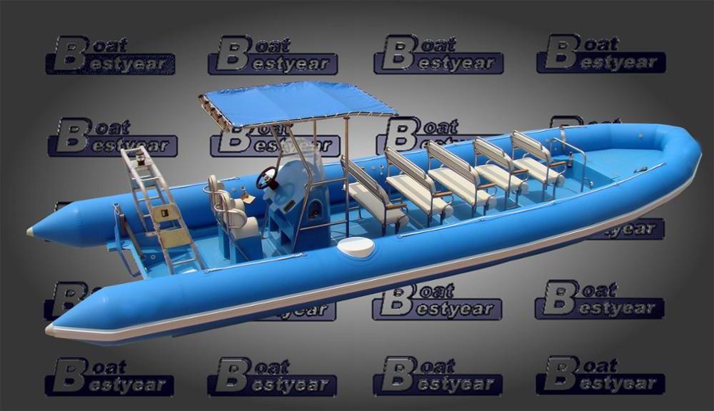 Bestyear Rigid Hull Inflatable  Hypalon RIB Boat RIHB Touring Yacht for sale 8.6M-12M