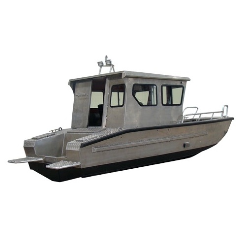 Aluminum semi Landing Craft Barge 650 boat customized made for sale