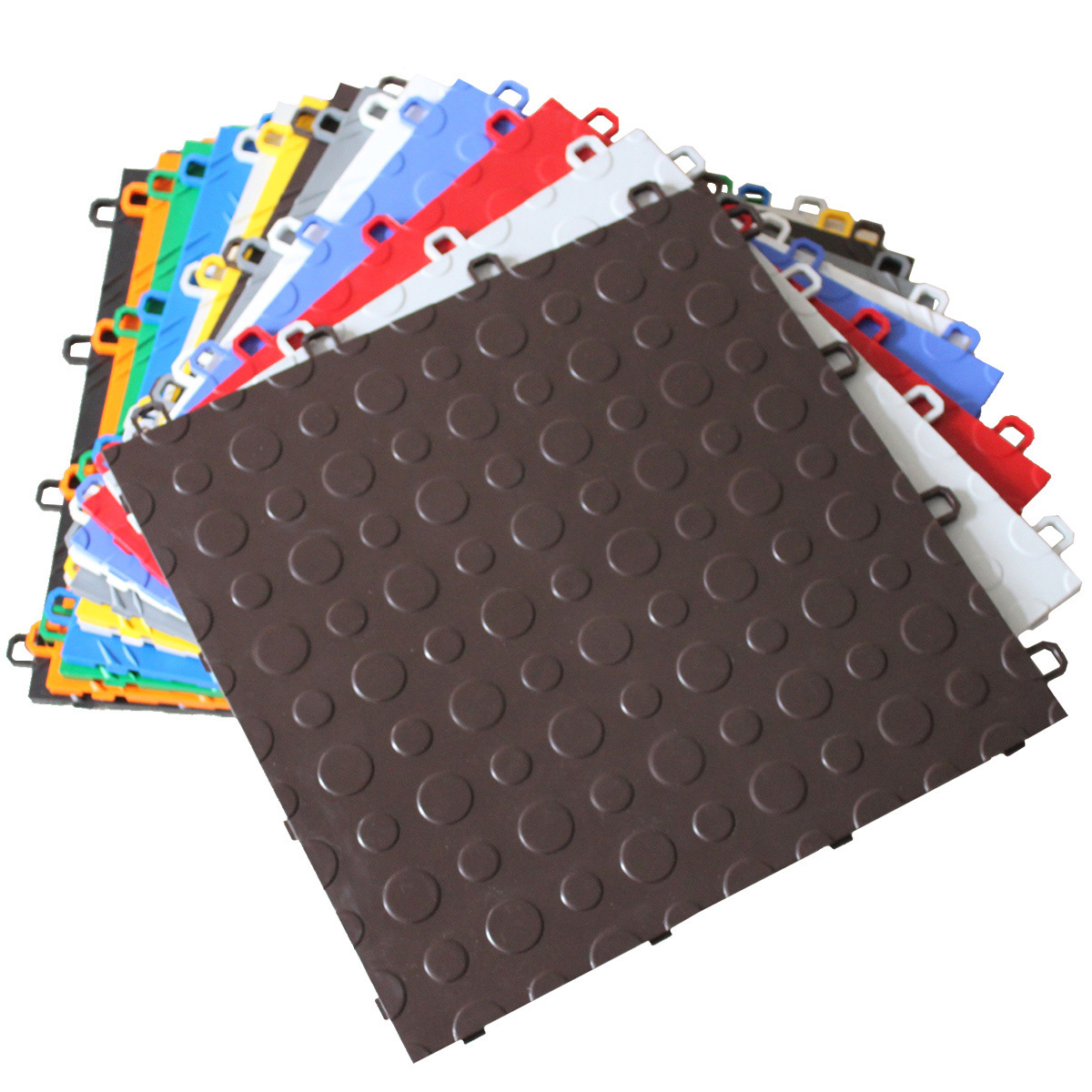 PVC Garage Tiles Anti-slip Interlocking Coin Flooring/cheap floor tiles/High-strengh best selling plastic Removable garage Floor