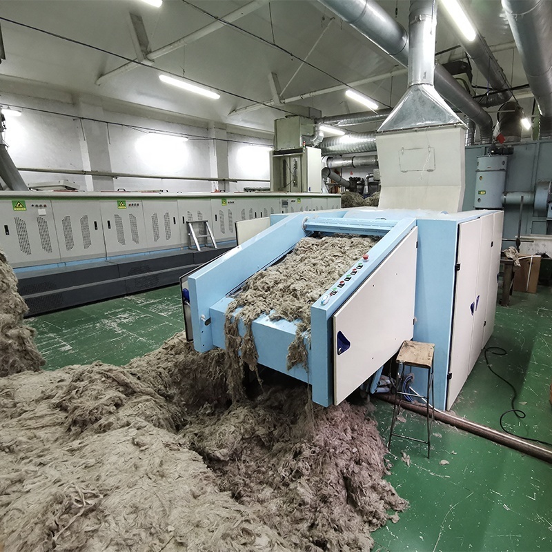 Textile Weaving Spinning Hemp Jute Cotton Fiber Waste Recycling Machine For OE Spinning