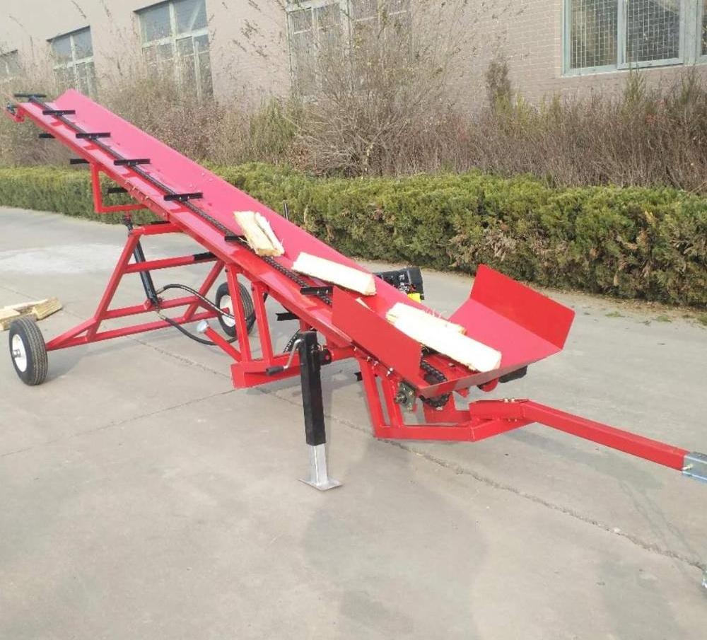 Good Price 16 feet China Wood Elevator Firewood Conveyor with chain belt