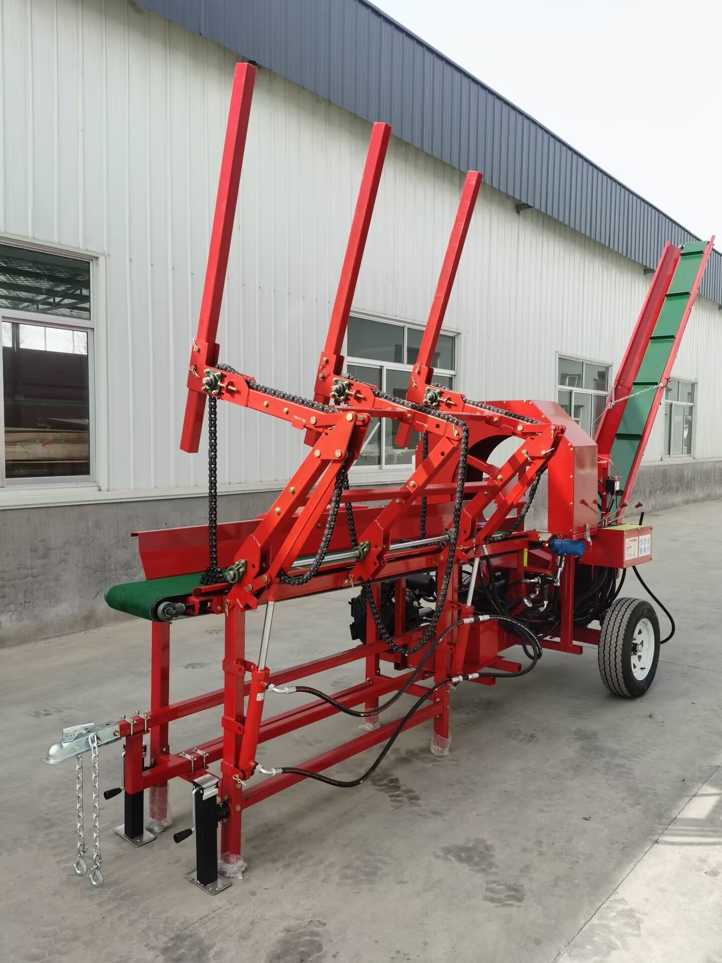 Automatic electric motor powered firewood processor hot sale log splitter with CE approved