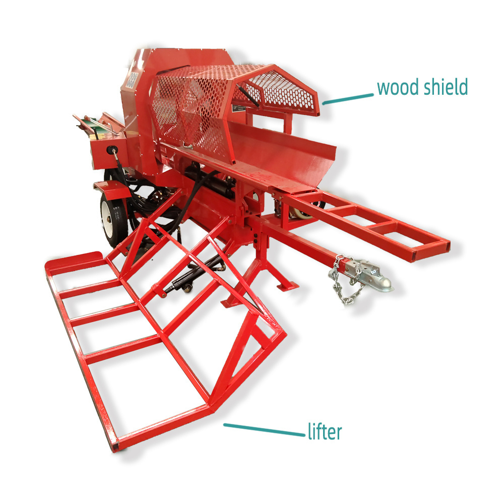 BRTN22T gasoline automatic fire wood processor EPA approved, petrol log splitter,firewood cutting machine,forestry machinery