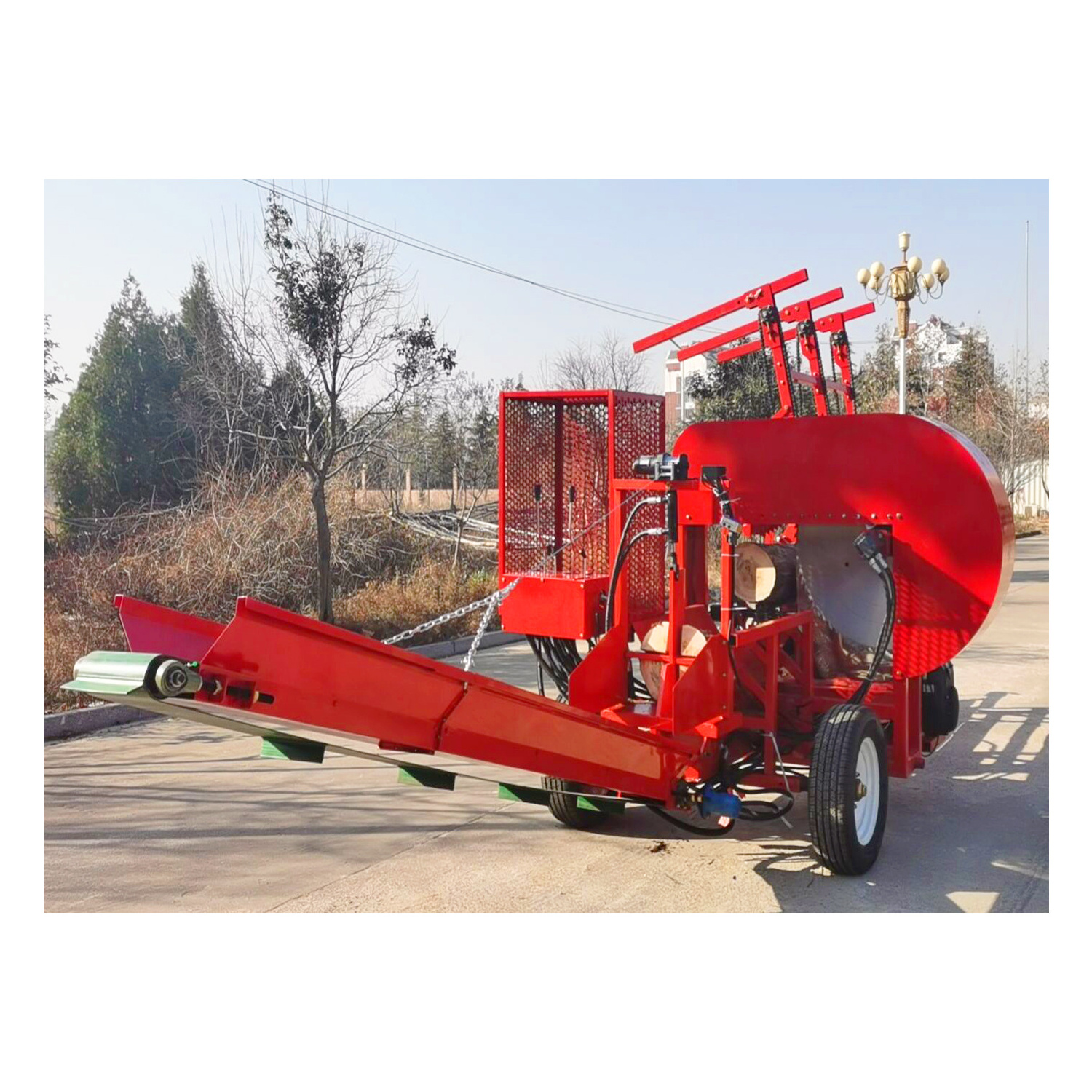 Cylinder Wood Cutting Log Splitter Piercing Flowtron Heavy Duty Horizontal Vertical Firewood Processor With Blade