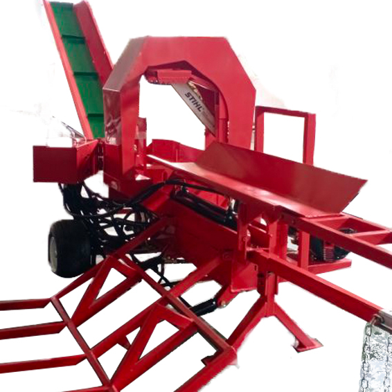 BRTN22T gasoline automatic fire wood processor EPA approved, petrol log splitter,firewood cutting machine,forestry machinery