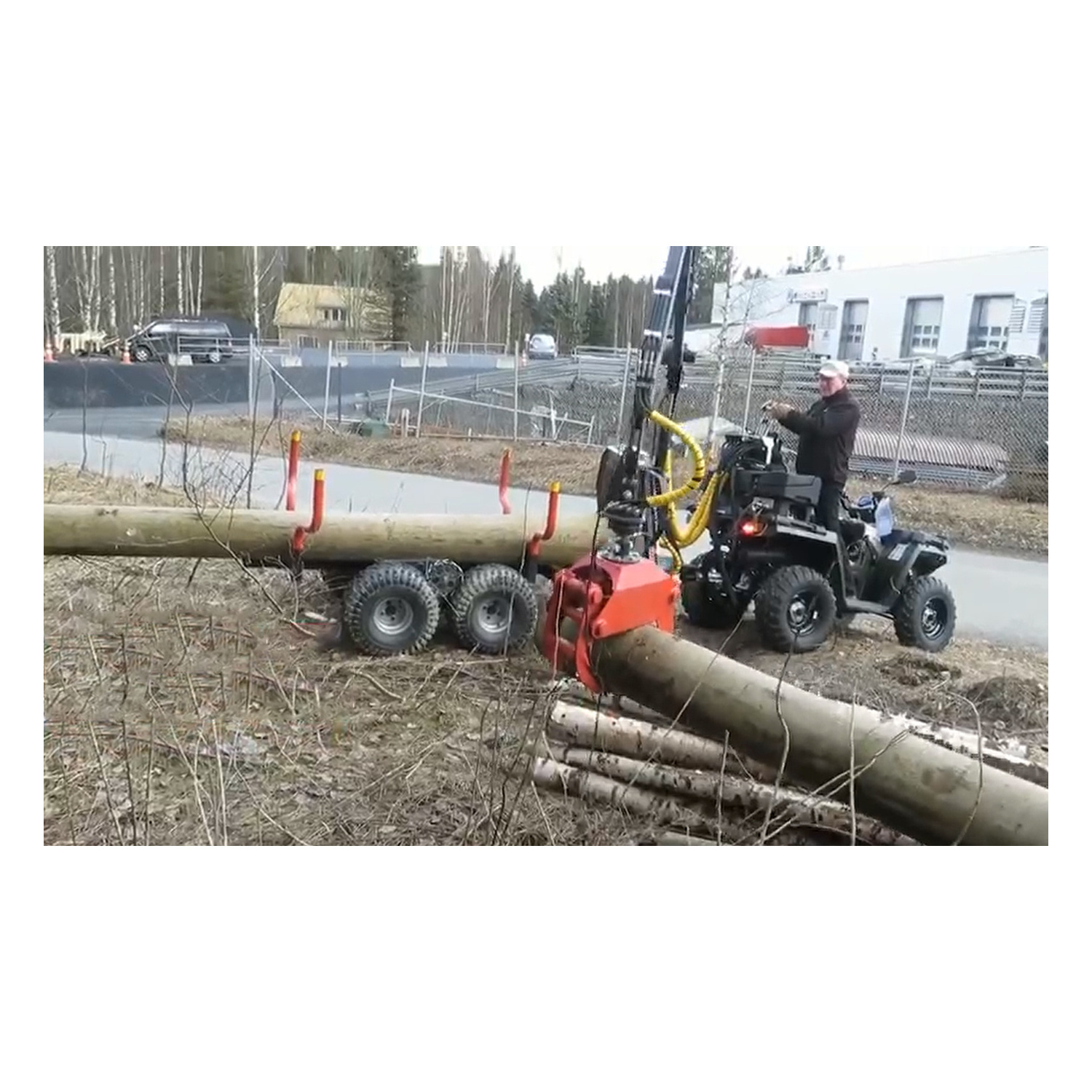 Log Grapple for Tractor Wood Grapple Swivelling Grapple