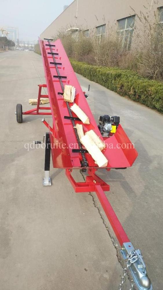 Good Price 16 feet China Wood Elevator Firewood Conveyor with chain belt