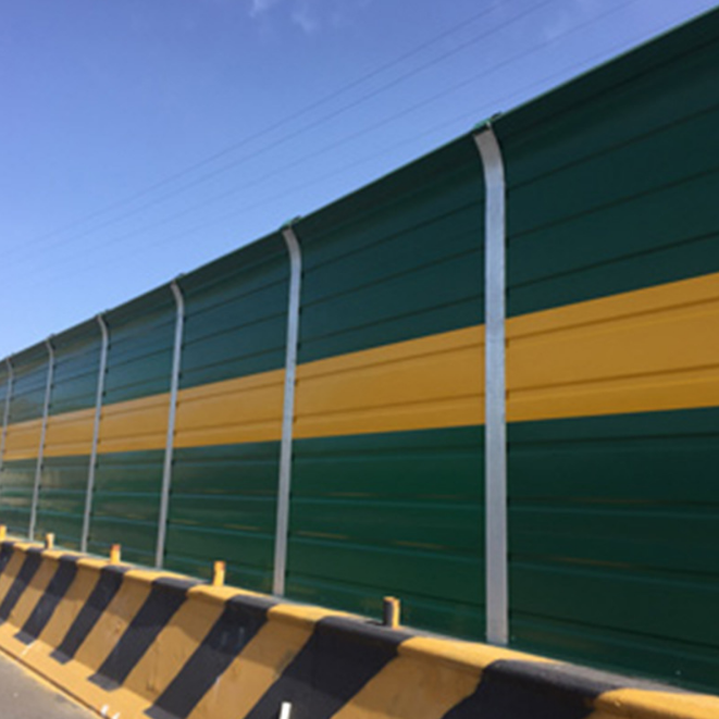 Low Cost Construction soundproof fence outdoor curved acoustic panel noise barrier walls