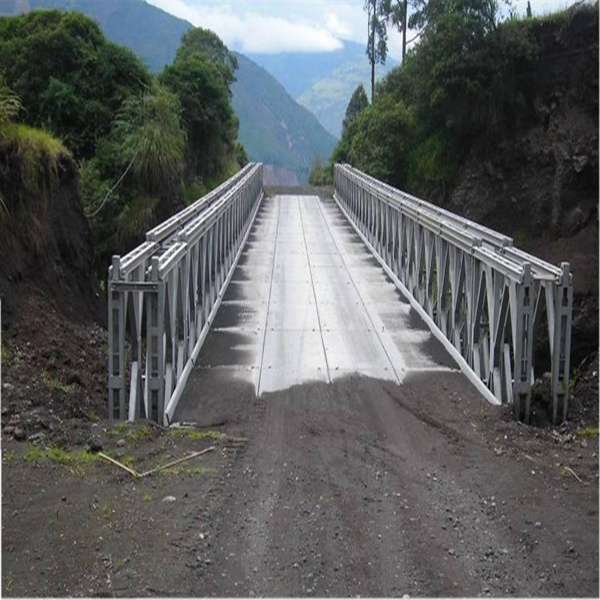 High Quality Metal Frame Steel Double Truss Bailey Bridge Low Cost  Quick Build Steel Structure Bailey Bridge