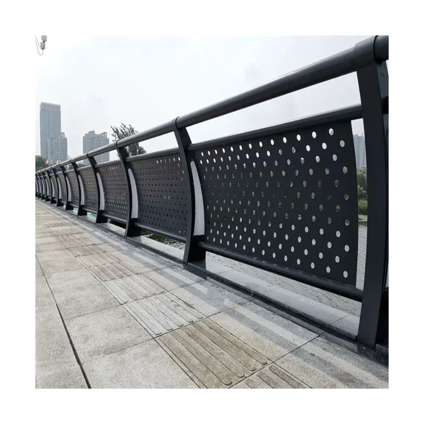 Modern Design Wrought Iron Fence Cheap Steel Rail Fence for Garden Gate Security Waterproof for Manufacturer