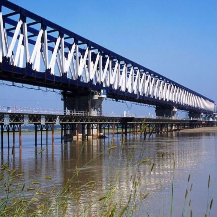 Pedestrian Prefabricated Double Truss Bailey Bridge Low Cost  Quick Build Steel Structure Bailey Bridge