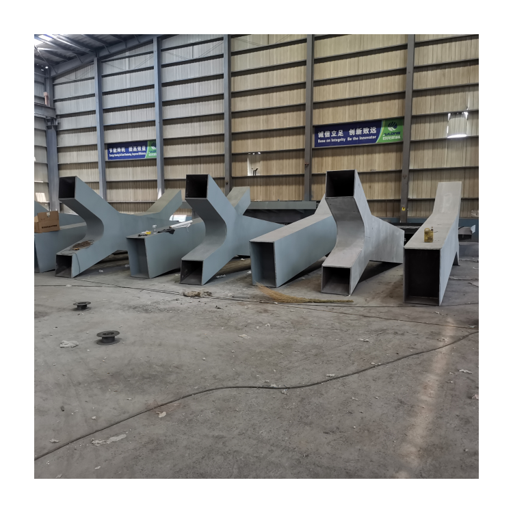 A992 A572 Q345 structural steel beam fabrication welded hot dipped galvanized steel plate girder for steel structure bridge