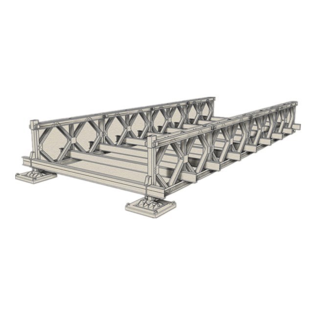 Factory direct sales cheap price galvanized steel truss bailey bridge