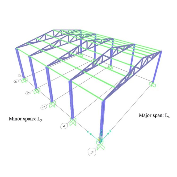 Steel Structure Steel Space Truss Frame Construction Building Prefab Steel Truss Stadium