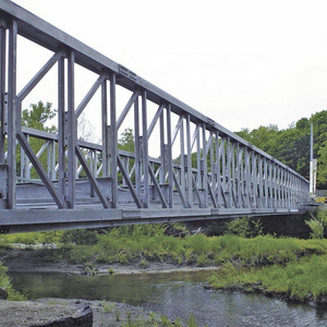 Pedestrian Prefabricated Double Truss Bailey Bridge Low Cost  Quick Build Steel Structure Bailey Bridge