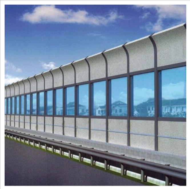 Low Cost Construction soundproof fence outdoor curved acoustic panel noise barrier walls