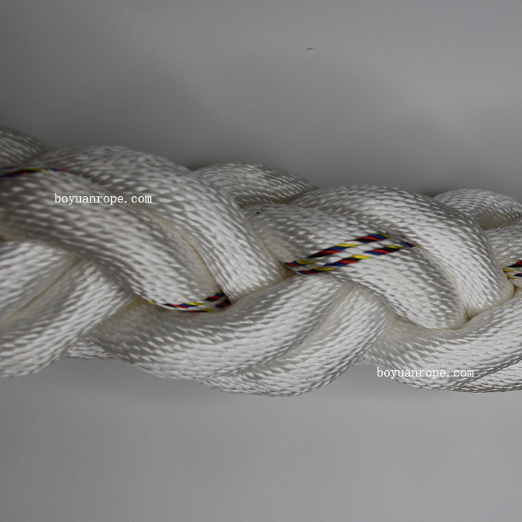 Hot Sale Double Braided Polyester Rope 40mm 80mm 100mm Nylon Rope Polyester Mooring Rope