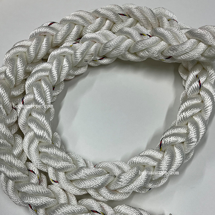 Hot Sale Double Braided Polyester Rope 40mm 80mm 100mm Nylon Rope Polyester Mooring Rope