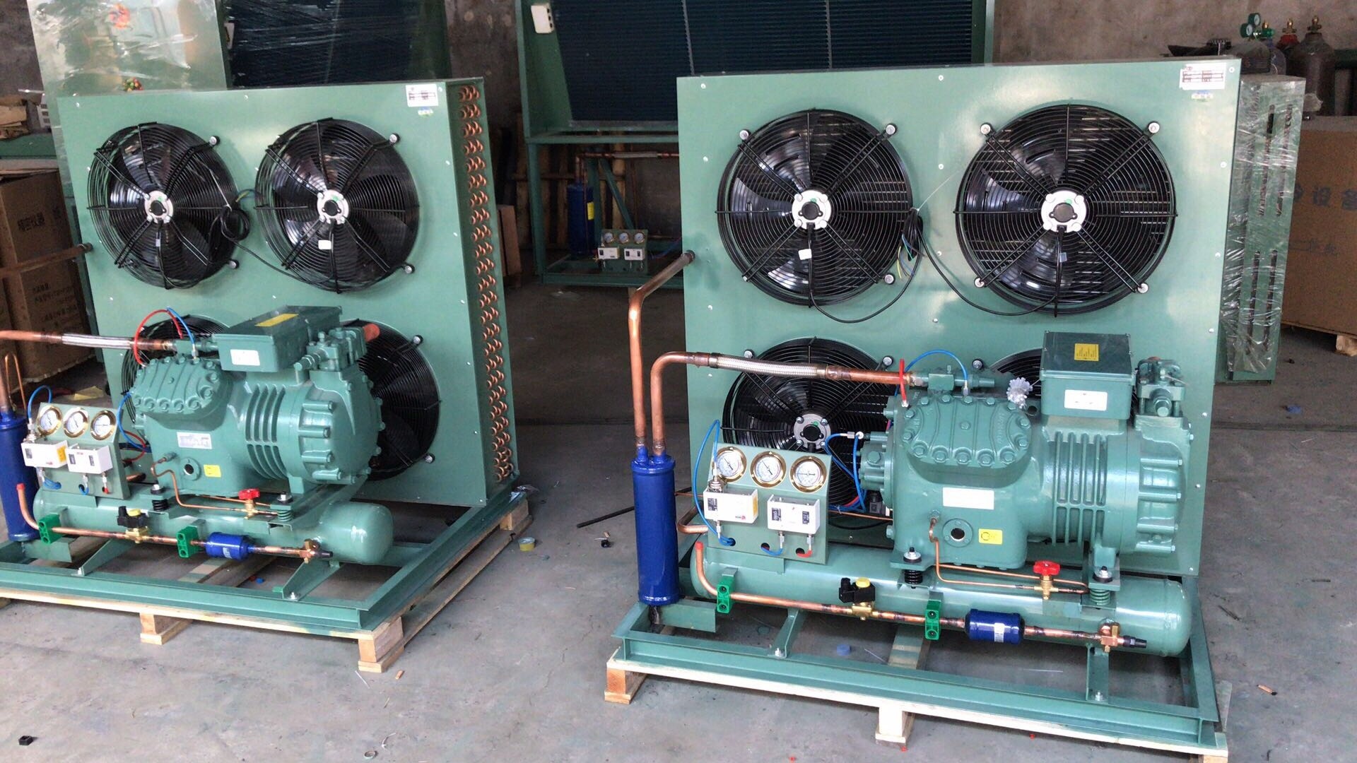 10 Ton Emerson Compressor Condensing Unit Air-Cooled Refrigeration Unit for Cold Room Blast Freezer Made in China Restaurants