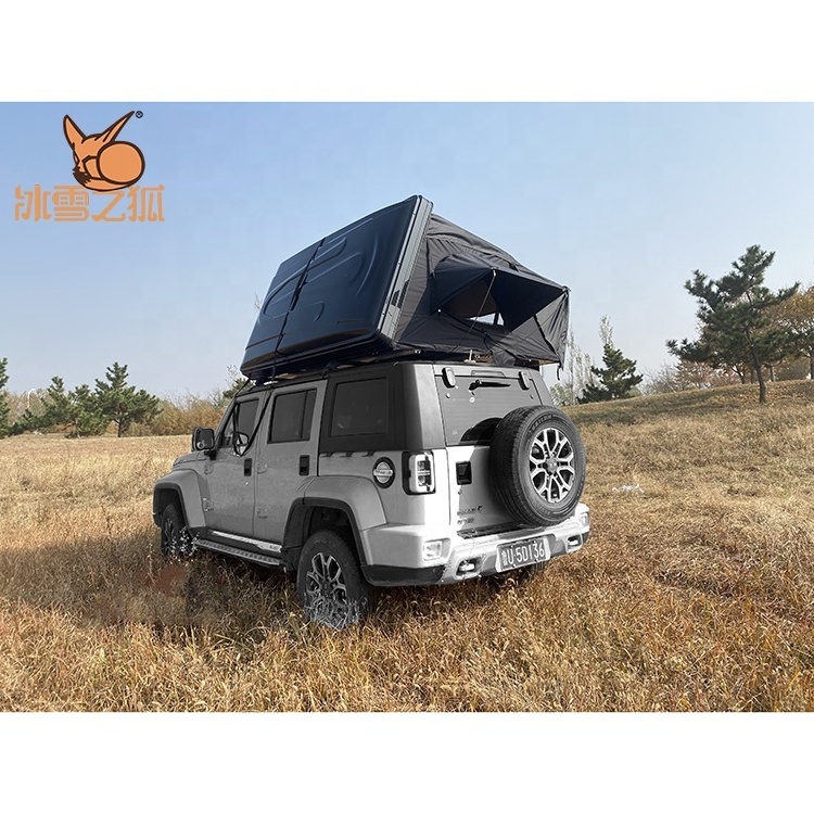 2021 BXZH 4 Person Camper ABS Fold Awning Used Soft Hardshell Rts Car Roof Top Rooftop Tents