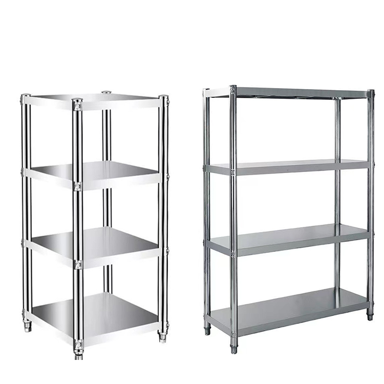 Commercial Restaurant Stainless Steel Kitchen Storage Rack Shelf With Plate Shelves