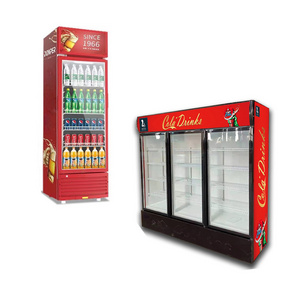 wholesale double door fridge  display freezer glass door  Equipment  Vertical display freezers fridges