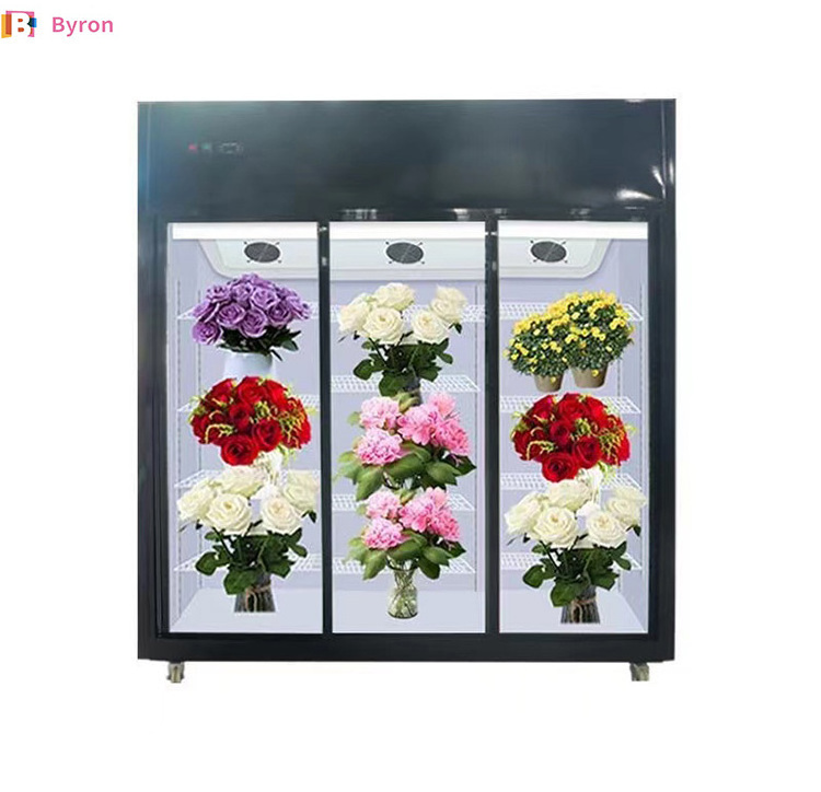 used flower refrigerator refrigerated showcase for flower fresh flowers display refrigerator