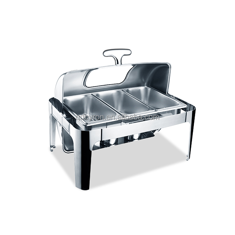 Wholesale Commercial Chaffing Dish Rectangle Alcohol Electric Buffet Food Warmer Stainless Steel Chafing Dishes