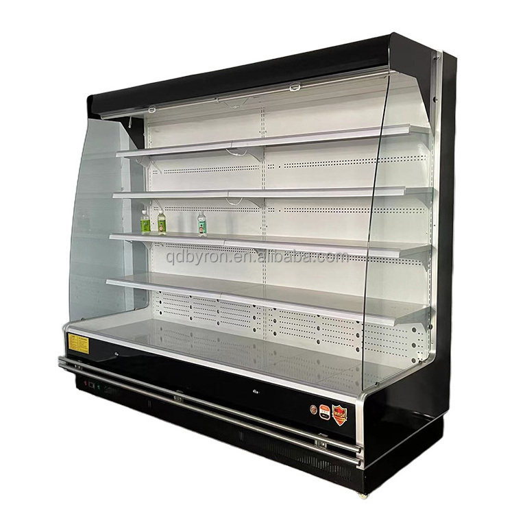 Vertical Display Refrigerator For Vegetable And Fruit Commercial upright Open Refrigerator