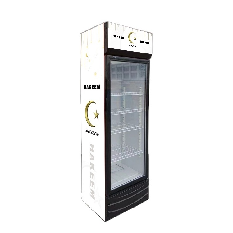 300L Factory direct supermarket convenience store beverage refrigerator one two three door beverage cabinet