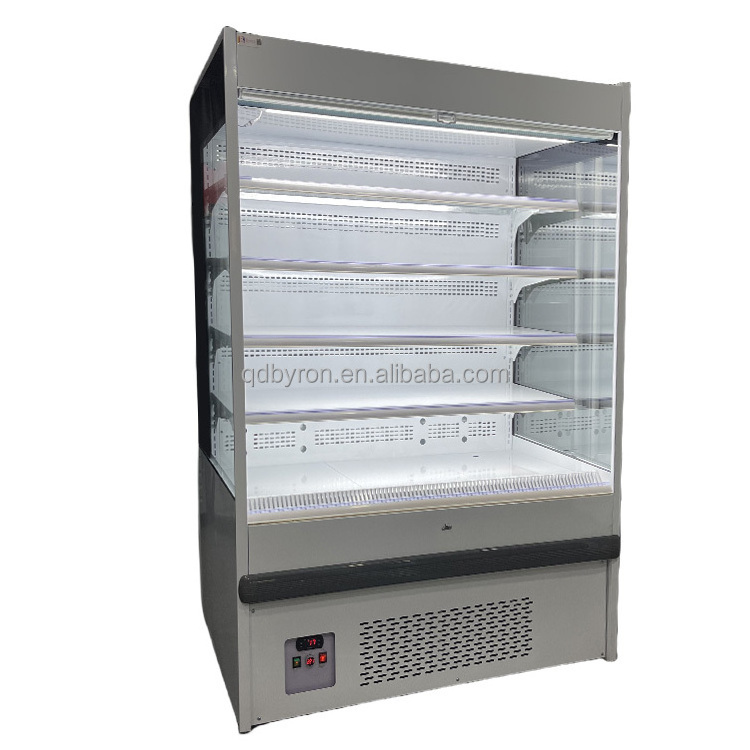 Vertical Display Refrigerator For Vegetable And Fruit Commercial upright Open Refrigerator