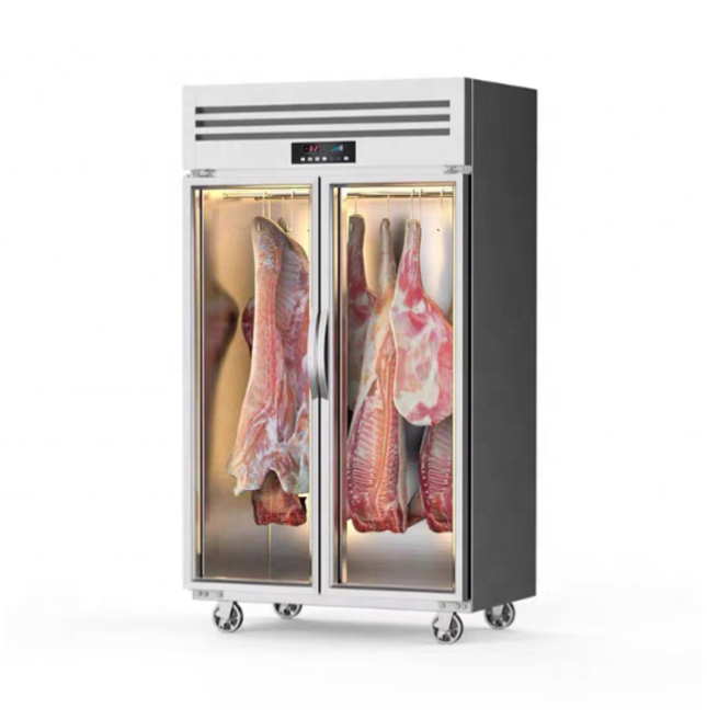 Display Cooler Open Case Produce Fridge Dry Aged Meat Aging Refrigerator Cabinet Dry Maturing Aging Fridg Refridgeator