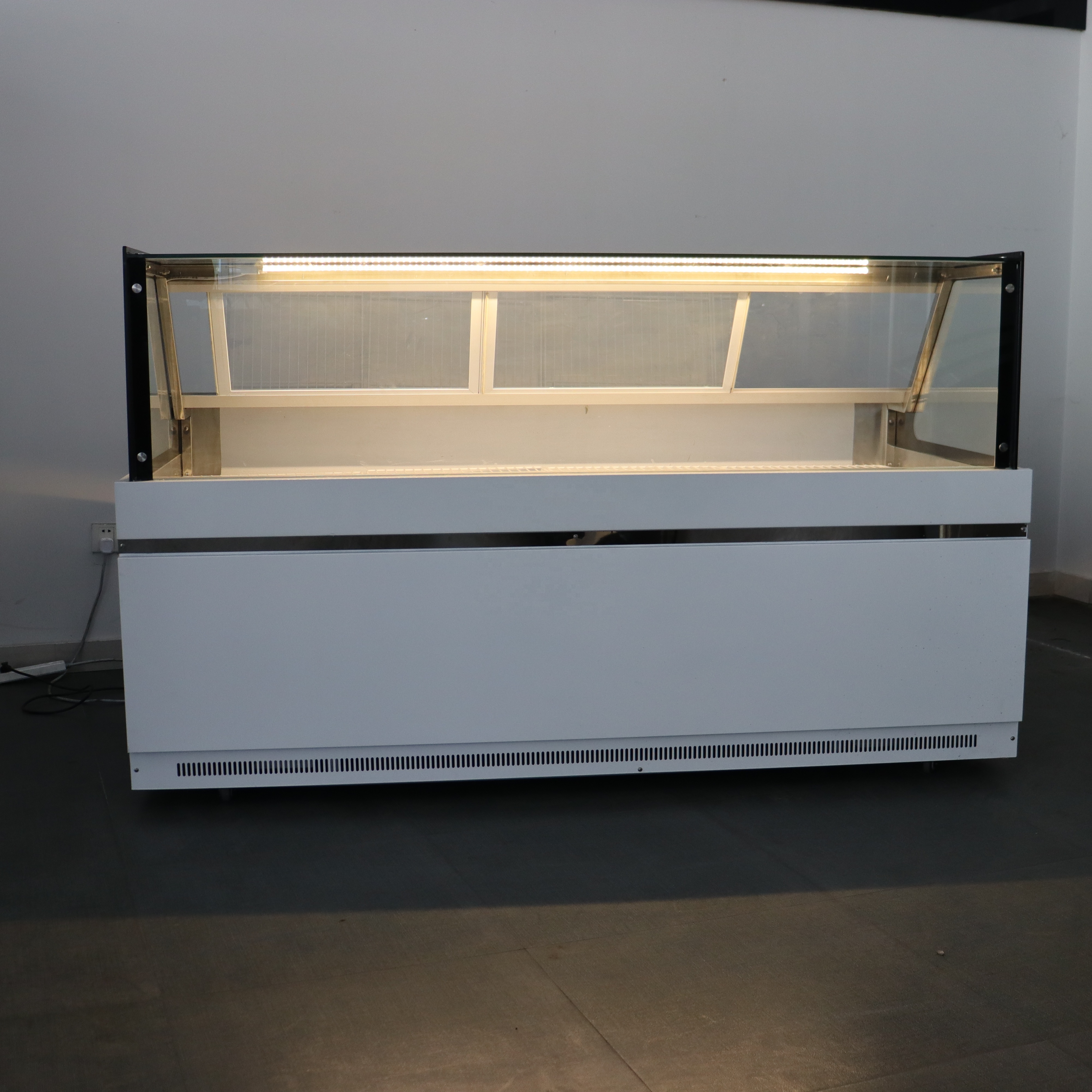 display meat freezer  catering stand for food display chiller curved glass catering stand for food display supermarket