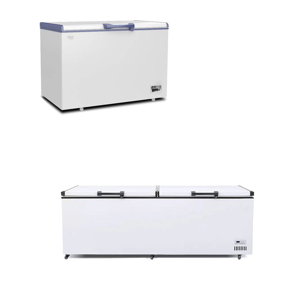 Cheap 12v Deep Ultra Low Temperature Commercial Supermarket Chest Freezer top-freezer refrigerators