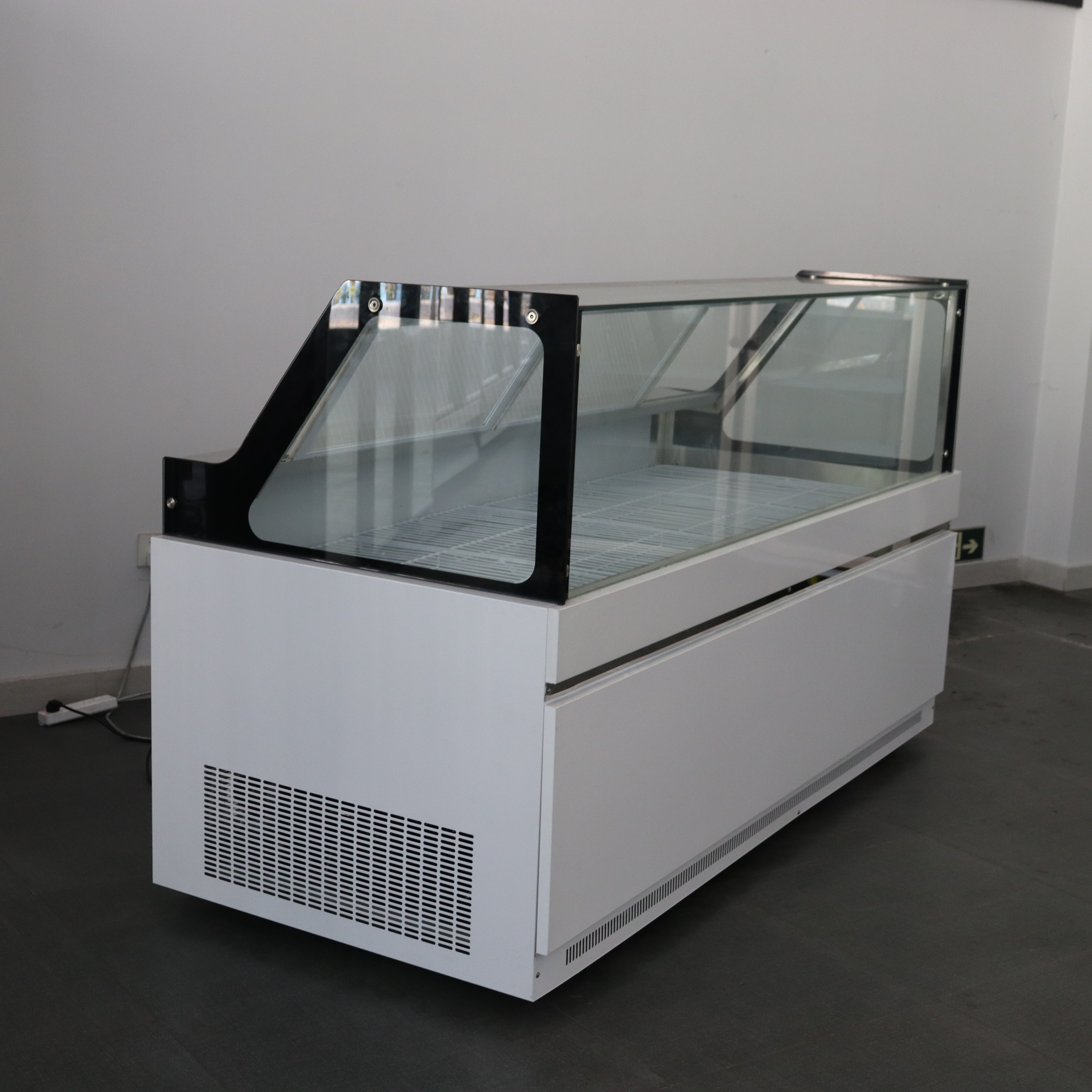 display meat freezer  catering stand for food display chiller curved glass catering stand for food display supermarket