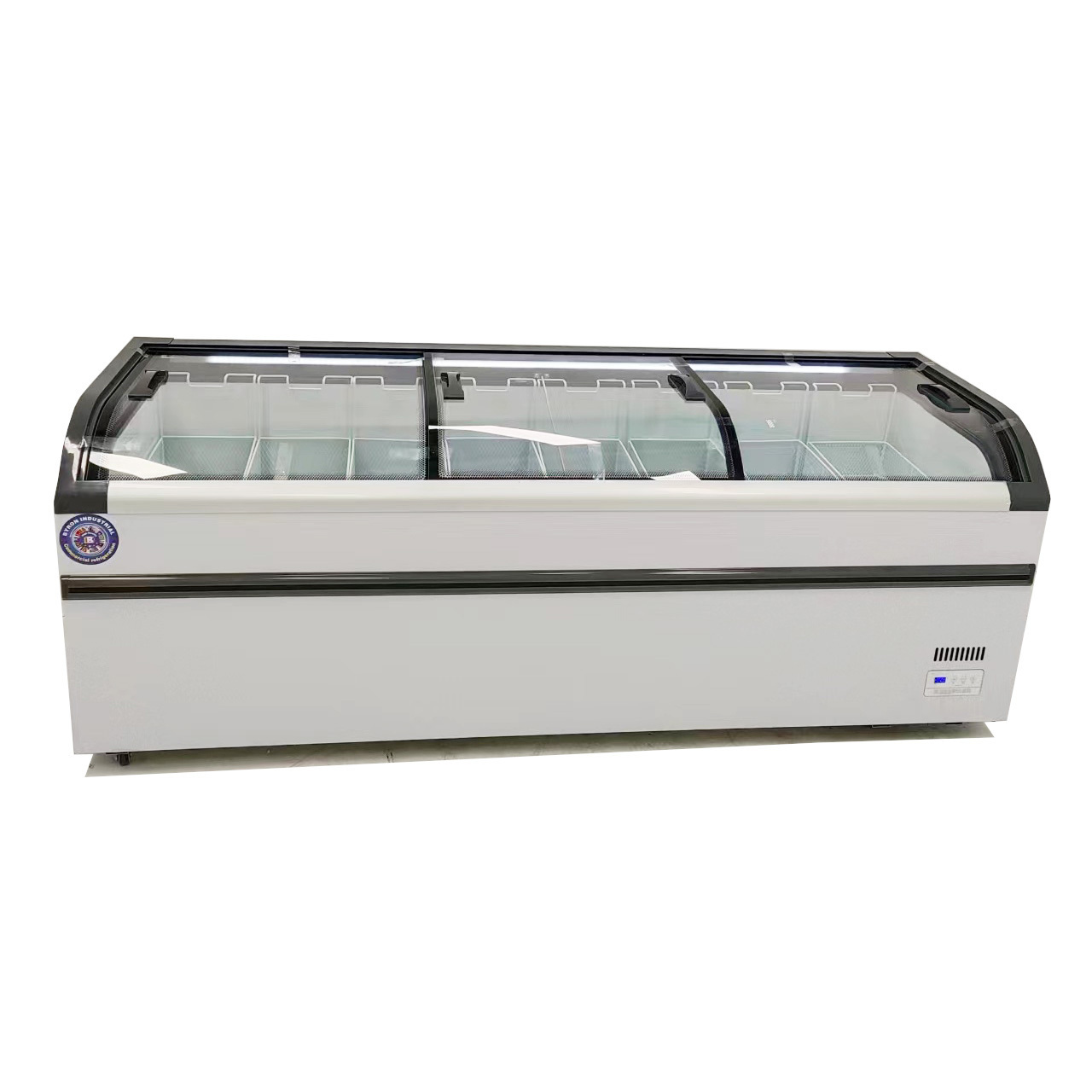 Display freezer for frozen foods display ice cream freezer sticker